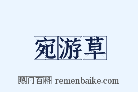 宛游草是什么意思的图片